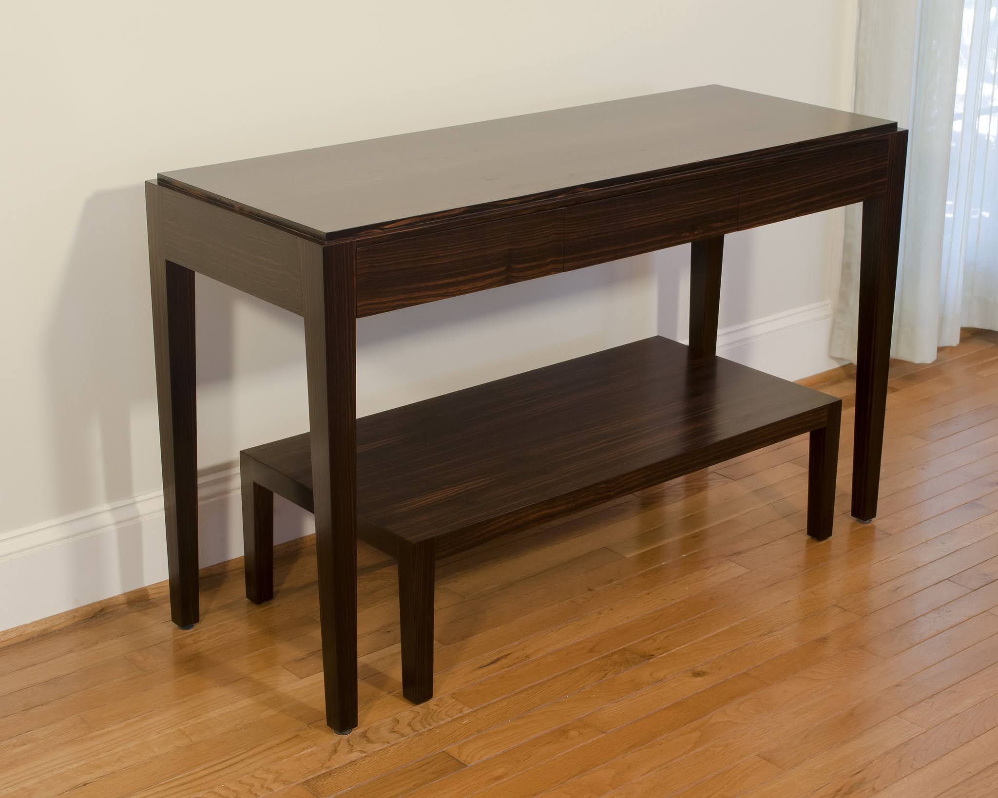 Macassar ebony desk (alternate view)